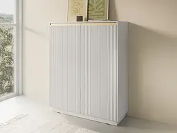 Комод високий Perfect Home Роял / Royal KW104 2-дверний Білий (PFH-091288)