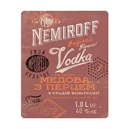 Уцінка. Настоянка Nemiroff Originals Українська медова з перцем 40% 1 л  - мініатюра 4