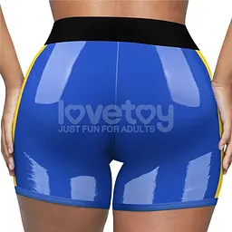 Трусики для страпона Lovetoy Chic Strap-On Shorts, 36-39 (синій) - мініатюра 5