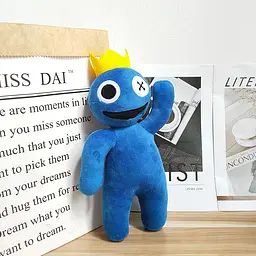 М'яка іграшка Watchbands Синій райдужний друг Blue з Райдужні друзі Rainbow Friends Roblox довжина 30 см (MI-19524) - мініатюра 5