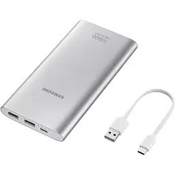 Зовнішній акумулятор Samsung 10000mAh 15W Silver [EB-P1100CSRGRU] [147591] - мініатюра 3
