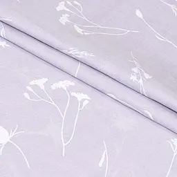 Постільна білизна Home Line Волошки білі на лавандовому бязь полуторний (173306) - мініатюра 2