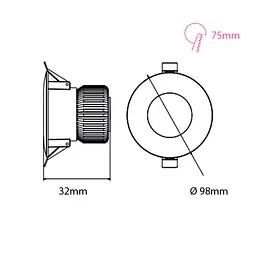 Світлодіодний світильник Horoz Electric Alexa-8 3CCT 8W білий (3000K-4000K-6500K) - мініатюра 5