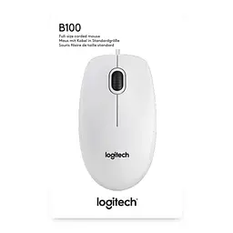 Мишка Logitech B100 White (910-003360) - мініатюра 4