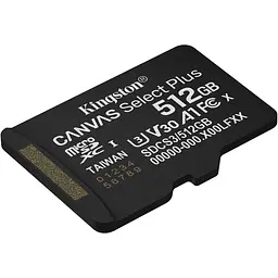 Карта пам'яті Kingston microSDXC Canvas Select Plus 512GB Class 10 UHS-I U3 А1 V30 (SDCS3/512GBSP) [157004] - мініатюра 2