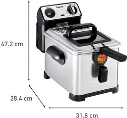 Фритюрниця Tefal Filtra Pro 2400 Вт чорна (FR511170) - мініатюра 8