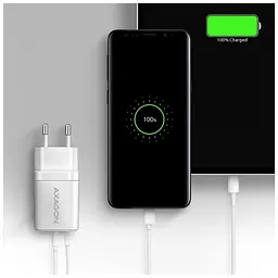 Зарядний пристрій AXAGON 1xUSB QC3.0 + 1xUSB-C PD20W white (ACU-PQ20W) - мініатюра 8