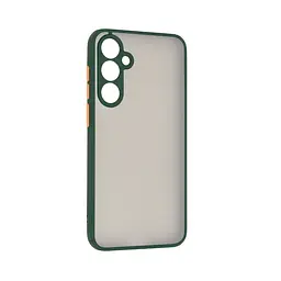 Чехол-накладка для Samsung Galaxy S23 FE 5G (SM-S711), Frosted Matte, зеленый, противоударный чехол с защитой всего корпуса, термополиуретан TPU + поликарбонат PC, ArmorStandart (ARM69715)