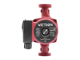 Циркуляційний насос Wetron 100 Вт Hmax 6 м Qmax 50 л/хв Ø1½ 180 мм + гайки Ø1 бордо (774232) - мініатюра 3