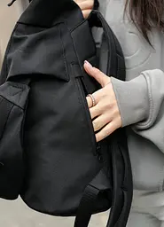 Жіночий рюкзак Sambag RollTop KZN чорний 41 х 27 х 18 см (24300065) - мініатюра 6