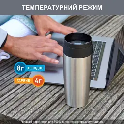 Термочашка Tefal Travel Mug Classic 360 мл (N2020110) - мініатюра 4