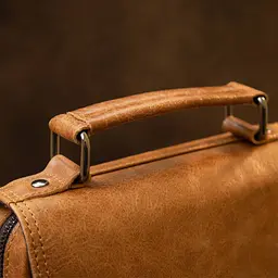 Сумка чоловіча месенджер на одне відділення 20413 Vintage руда - мініатюра 8