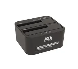 Зовнішня кишеня для 2,5/3,5-дюймових SATA HDD/SSD з USB 3.0 Agestar 3UBT6-6G, чорна