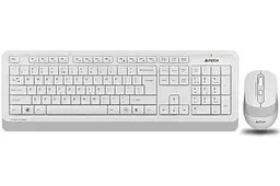 Комплект бездротовий Fstyler FG1010, White+Grey, клавіатура+миша A4Tech teh0020664