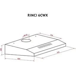 Витяжка пласка Perfelli RINCI 6CWX Bianco - мініатюра 10