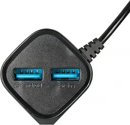 Мережевий зарядний пристрій Gelius Pro Edition Auto ID 2USB 2.4 A Black з кабелем Type-C - мініатюра 2