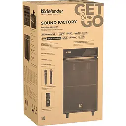 Акустична система 2.0 Defender Sound Factory, 140Вт Bluetooth/USB/TF/FM/15",LED, wooden - мініатюра 8