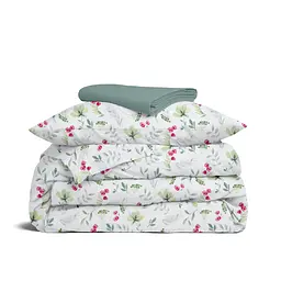 Дитяча постільна білизна Cosas SUMMER FLOWERS 110х140см (FlowersMeadowGreenRose_104Ashmint_140)