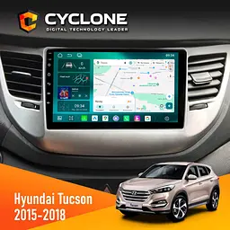 Штатна магнітола Hyundai Tucson 3 2015-2018 Cyclone C9-013 4x64 DSP 4G Cyclone (НФ-00007273)