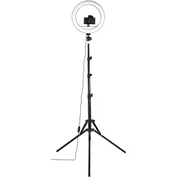 Набір блогера Hama Smartphone Tripod Steady-120 V2, 185см, Bluetooth, LED ring (00004659) - мініатюра 8