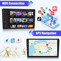 Автомобільне радіо для BMW 3er E90 E91 E92 E93 2005-2011 з CarPlay&Android Auto&Mirrolink, 9-дюймовий - мініатюра 2