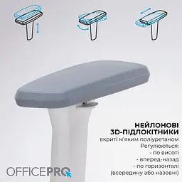 Офісне крісло OfficePro Skyline OC750-W-DG-DG (OC750-W-DG-DG) - мініатюра 12