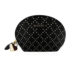 Віброкуля RIANNE S - Classique Vibe мінівібратор на 7 режимів, чохол-косметичка Stud Black - мініатюра 3