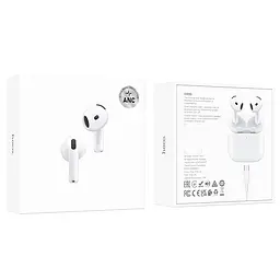 Навушники бездротові Hoco EW85 True wireless ANC noise reduction BT headset білі - мініатюра 2