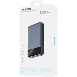 Зовнішній акумулятор Proove Hoodman Magnetic 10000mAh 20W Black (PBH120010001) [111824] - мініатюра 4