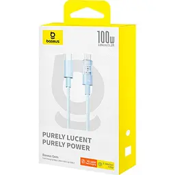 Кабель Baseus Gem Fast-Charging Data Cable Type-C to Type-C 100W 1m blue (P10373000311-00) - мініатюра 2