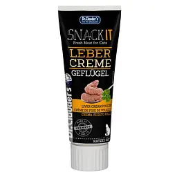 Крем-ласощі для котів Dr.Clauder's Snack IT Liver Cream Poultry з домашньою птицею