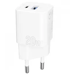 СЗУ Proove Silicone Power Plus 20W USB-C + USB-A White (WCSP2011002) - мініатюра 2