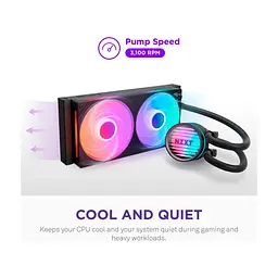 Система рідинного охолодження NZXT Kraken Core 360 Black with RGB fans Single Fra (RL-KR36C-B1) - мініатюра 5