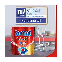 Таблетки для посудомийних машин Somat Excellence 5-в-1 54 шт. (9000101807936) - мініатюра 7