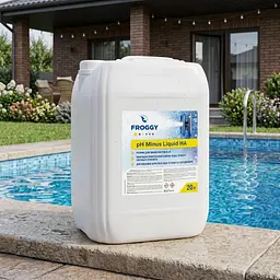 Рідкий засіб для зниження pH у басейні Froggy PH-Minus Liquid НА 20 л для підтримки правильного pH води - мініатюра 2