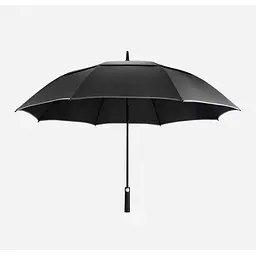 Парасолька RunMi Ninetygo Double-layer Windproof Golf Automatic Umbrella (6941413217156) чорна - мініатюра 2
