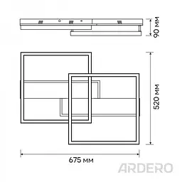 Світлодіодний накладний світильник Ardero AL6496ARD URBAN B 75Вт чорний - мініатюра 8