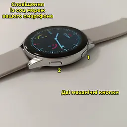 Смарт годинник T2 Pro Active 2 Bluetooth, встановлення свого фону, прийняття/здійснення дзвінків Білий - мініатюра 5