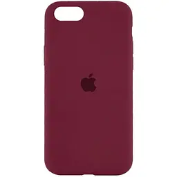 Чохол Epik Silicone Case Full Protective (AA) для Apple iPhone SE (2020) / 7 / 8 (4.7) Бордовий / Plum