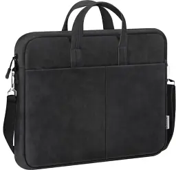 Сумка для ноутбука 15.6" Defender Solid, Black, екошкіра, 410х310х40 мм (26091)
