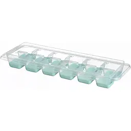 Форма для льоду Ardesto Fresh 12 кубиків прозора з силіконовим дном та кришкою (AR1101TP) - мініатюра 2