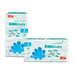 Підгузки Dino Baby Розмір 3 (4-9 кг) 46 шт (4823098410607)