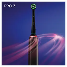 Електрична зубна щітка Oral-B Pro 3 3500 СrossAсtion + футляр, чорна - мініатюра 4