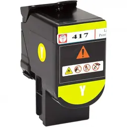 Тонер-картридж BASF Lexmark CS417dn 71B0H40 Yellow (BASF-KT-71B0H40) - мініатюра 3