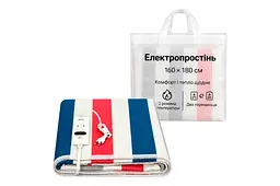 Електропростирадло двозонне з підігрівом мережеве з 2 режимами температури 160х180 см Різнобарвний - мініатюра 4