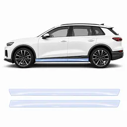 Антигравійна захисна бронеплівка за лекалами для Audi Q6 e-tron PPE 2024- нижня зона кузова