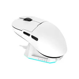 Мишка Ajazz AJ159P MC Wireless/Bluetooth/USB Charging Dock White (AJ159P-MC-W) - мініатюра 1