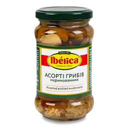 Гриби асорті мариновані Iberica 300 г - мініатюра 2