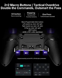 Геймпад PXN P5 8K Wireless (6948052903723) Black/Purple (G-000003837) - мініатюра 13
