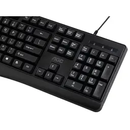Клавіатура AOC KB120B USB UA Black (KB120B/97) - мініатюра 5